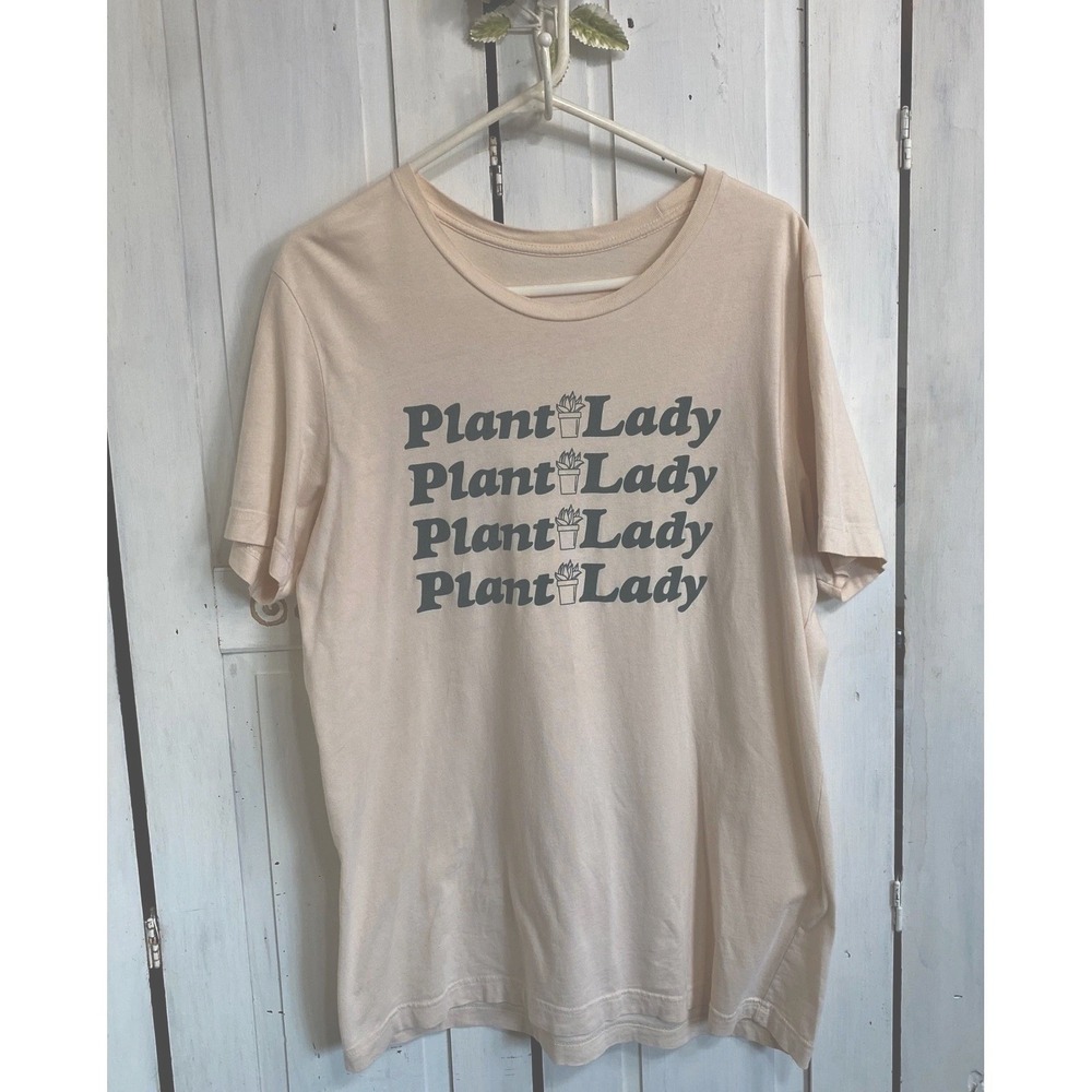 Plant Lady Graphic T Shirt Size Large Kaeraz Woman Owned Indie Company Baggy